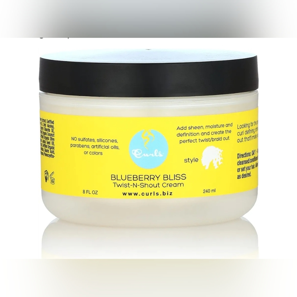 Curls Blueberry Bliss Twist-N-Shout Cream NEW 8 oz